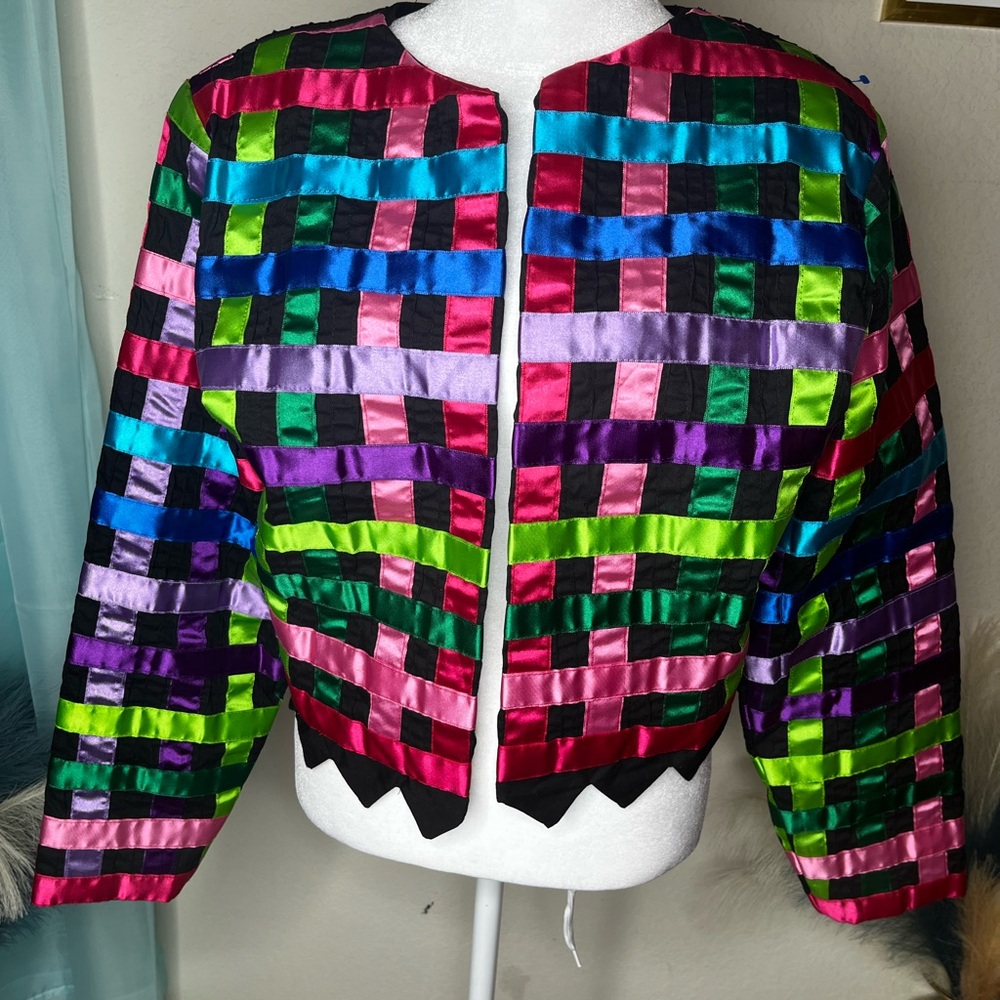 Vibrant Multicolor Women's Jacket Vintage